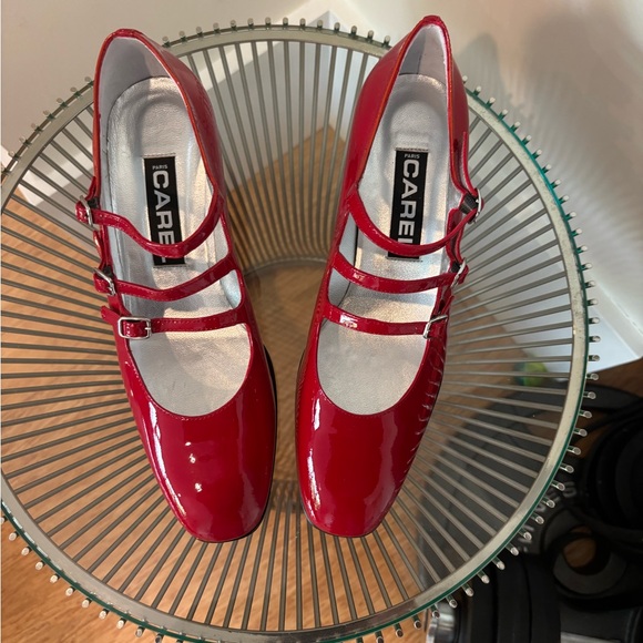 NEW Carel Paris Kina Mary-Janes in red patent leather - Picture 8 of 13